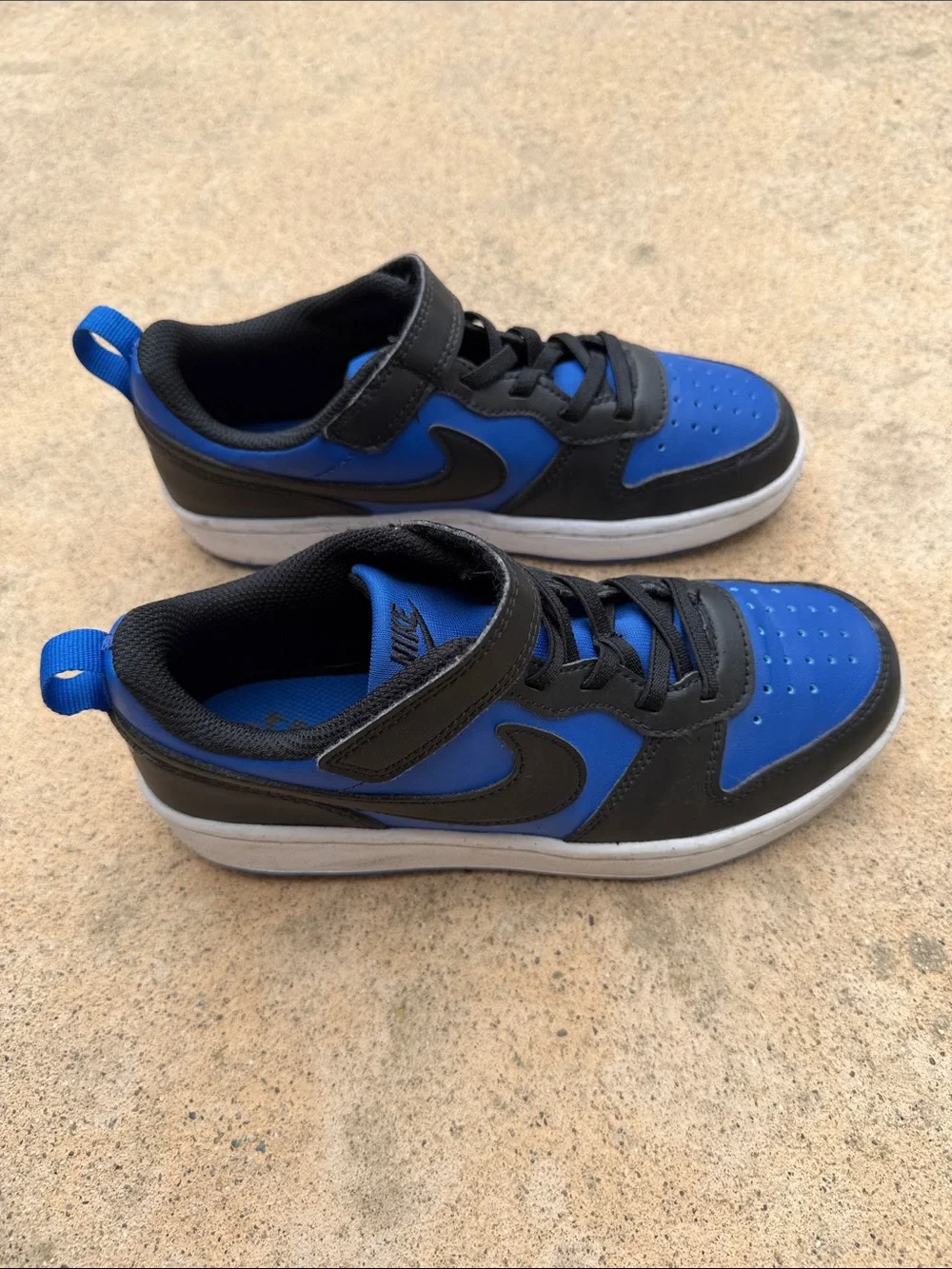 Nike Court Preschool Boys Borough Low Recraft Blue/Black Sneaker Size 2